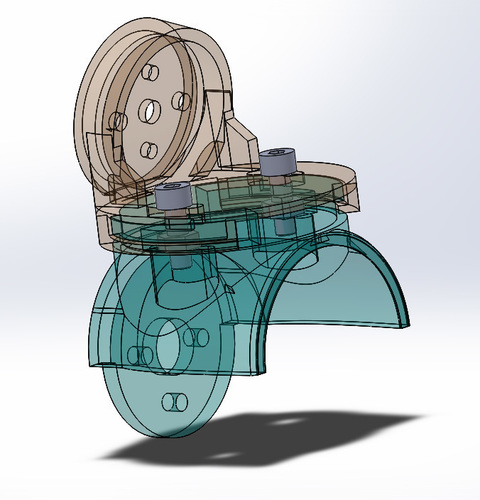 Soporte elevador motor Easystar ajustable 3D Print 147964