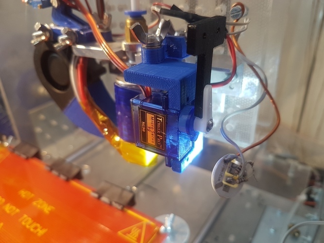 Z Axis probe servo motor mount  3D Print 147971