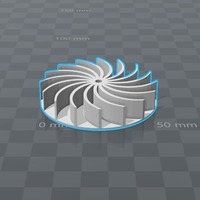 Centrifugal - radial turbine for small electro motor - Thumbnail 2