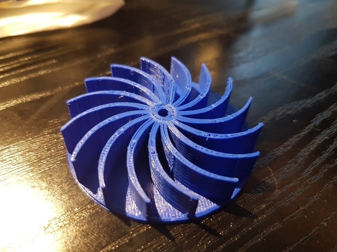 Centrifugal - radial turbine for small electro motor 3D Print 147986