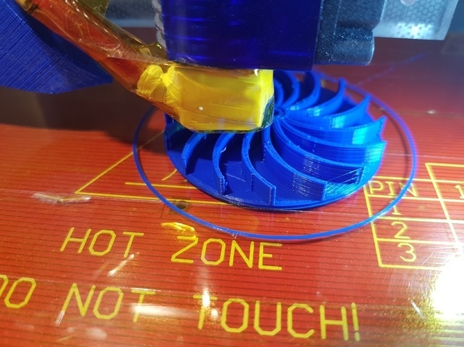 Centrifugal - radial turbine for small electro motor 3D Print 147987