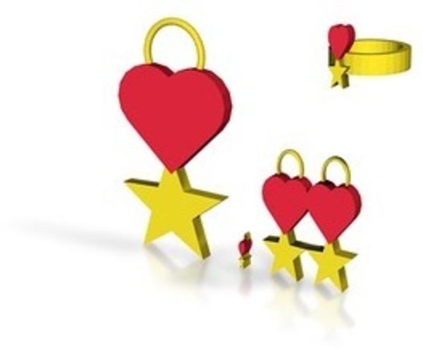 star heart jewelry set (1)