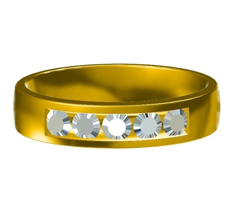Womens Wedding Band 3D CAD File In STL Format
