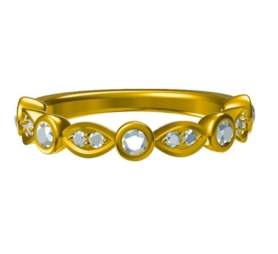 Jewelry 3D CAD Model Wedding Ring In STL Format 3D Print 148090