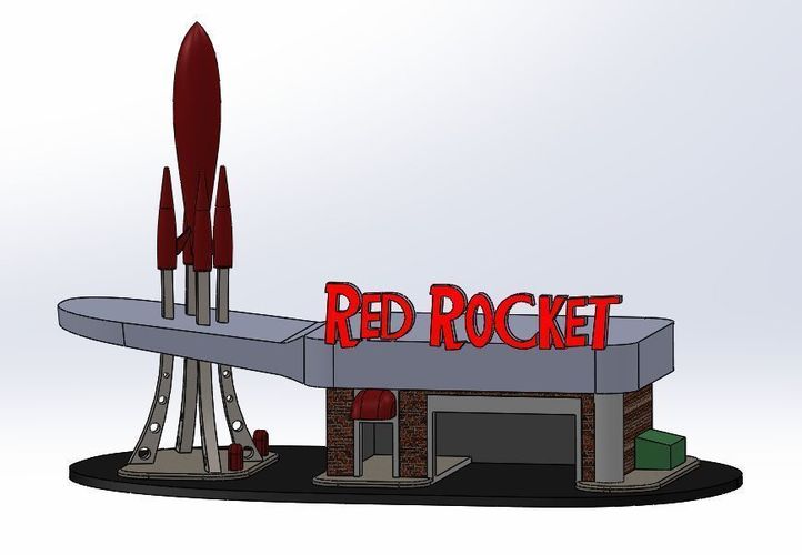 This is the Red Rocket Gas Station from Fallout 4.