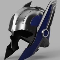 Small Thor Ragnarok Helmet (Wing Rotator) 3D Printing 148178
