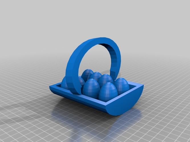 egg basket with eggs 3D Print 14823