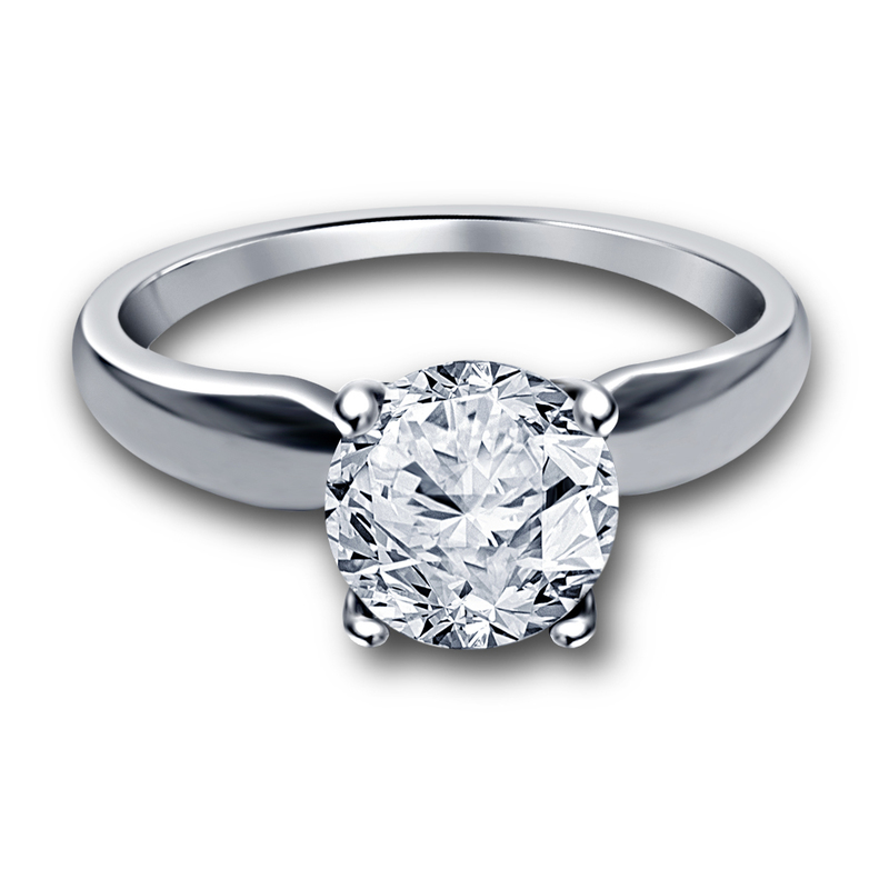 3D Jewelry CAD Model For Solitaire Wedding Ring