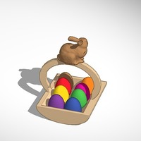 Small easter egg basket 3D Printing 14824