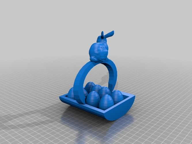 easter egg basket 3D Print 14825