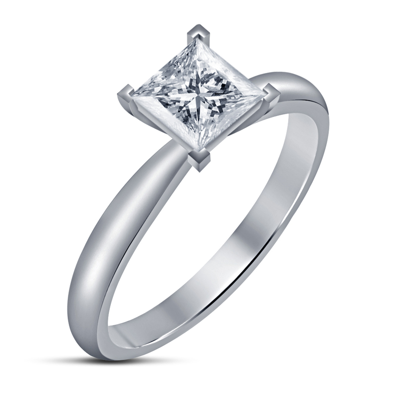 Solitaire Wedding Ring 3D CAD Model In STL Format