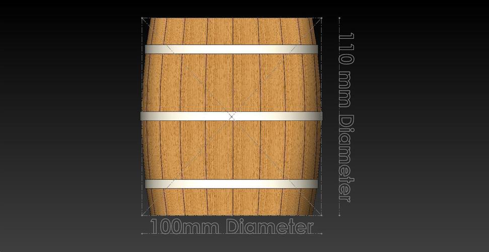 100mm Dia. Barrels 3D Print 148385