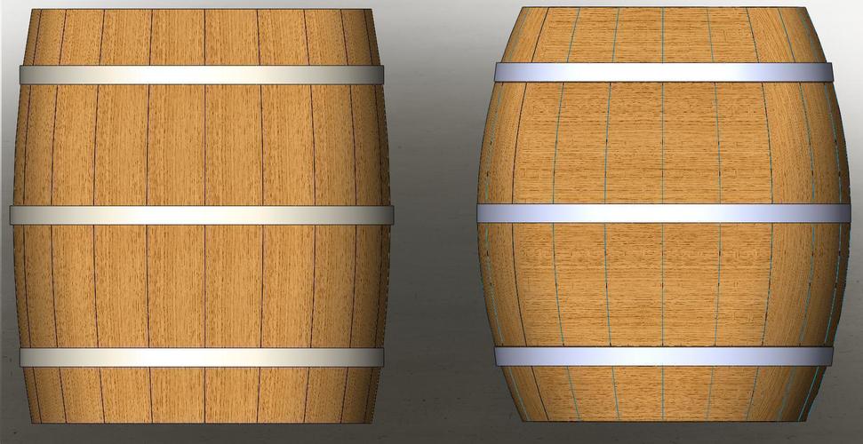 100mm Dia. Barrels 3D Print 148399