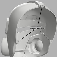 Blood Dragon Helmet Mass Effect 2 (With Back Access) - Thumbnail 3