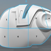 Blood Dragon Helmet Mass Effect 2 (With Back Access) - Thumbnail 5