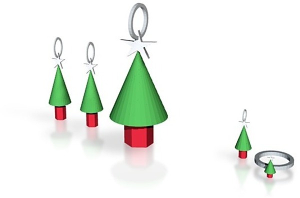 xmas tree jewelry set 2