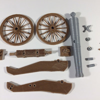 Civil War Field Cannon Model Kit - Thumbnail 4