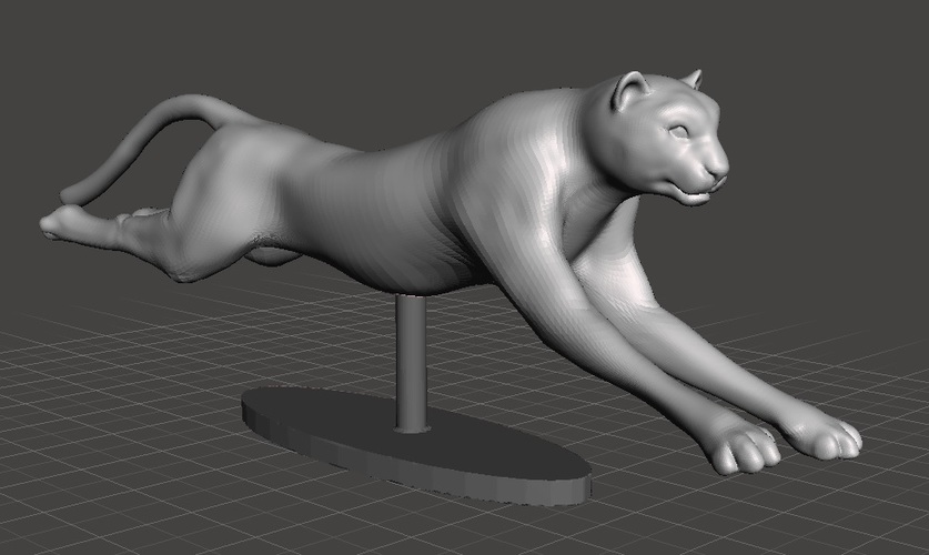 Cheetah Running 3D Print 148523