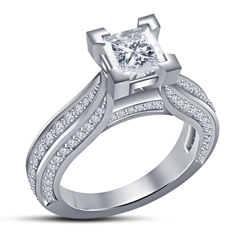 3D Jewelry CAD Model For Beautiful Wedding Ring In STL Format 3D Print 148542
