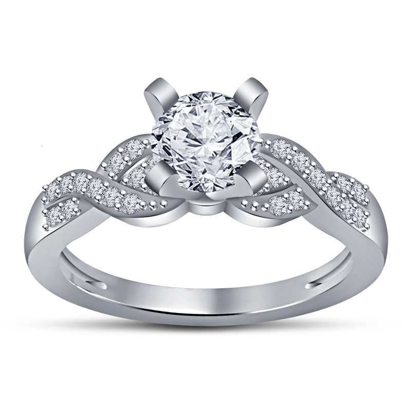 Womens Special Wedding Ring 3D CAD Model In STL Format