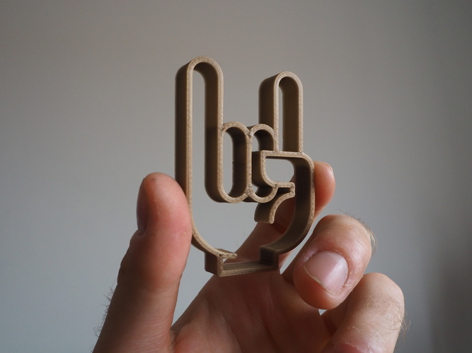Heavy Metal Fingers 3D Print 148689