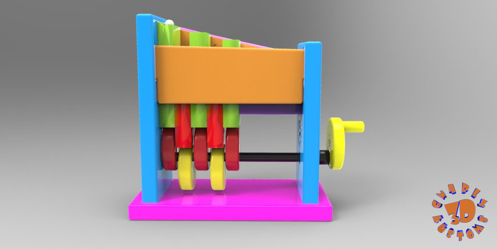 Marble Step Machine (Automata Toy) 3D Print 148713