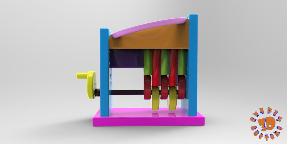 Marble Step Machine (Automata Toy) 3D Print 148715