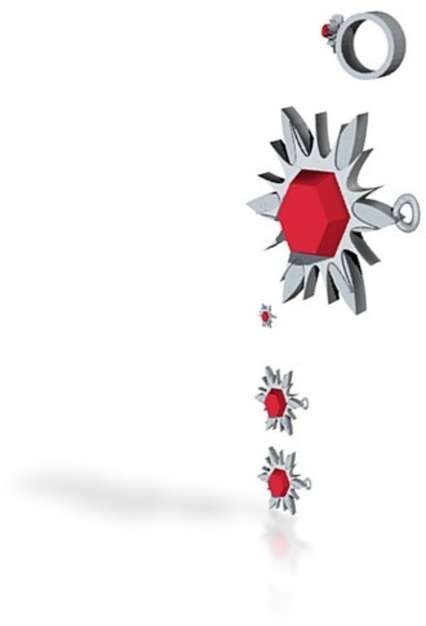 star fire  ruby jewelry set
