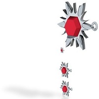 star fire  ruby jewelry set - Thumbnail 1