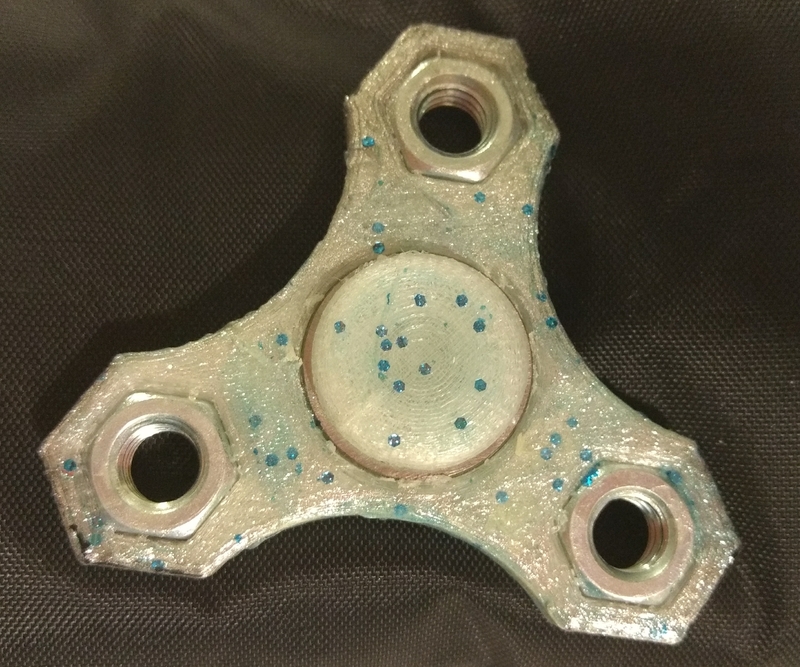 5/16th Hex Nut Tri-Arm Fidget Spinner for smaller hands