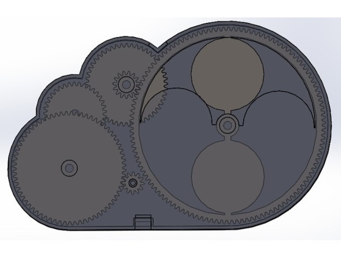 moon phase clock 3D Print 148789