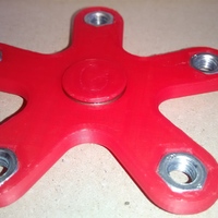 Small Spinner five arms 625 bearing M6 nut 3D Printing 148790