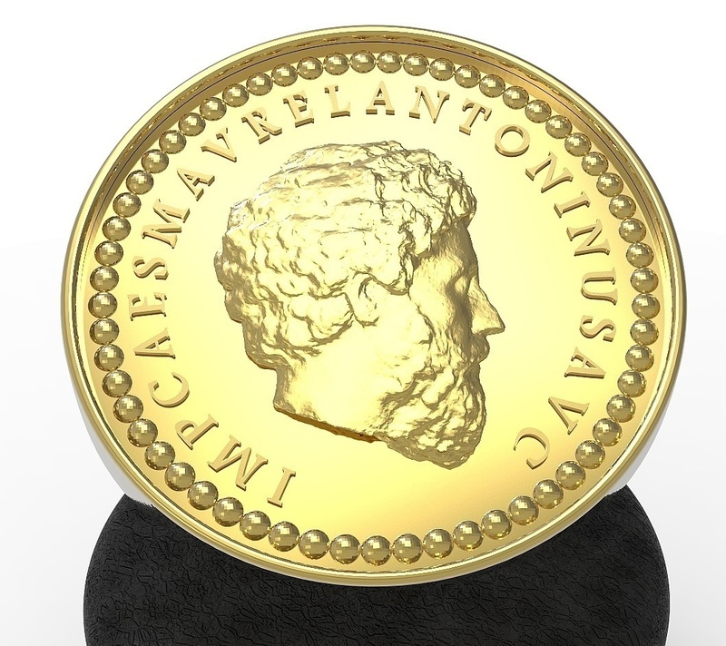 Renovation of a Marcus Aurelius aureus on a ring