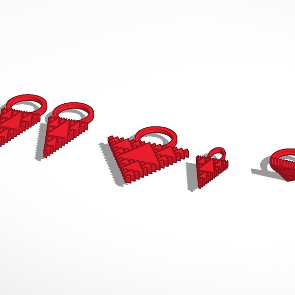 tessellation triangle jewelry set 