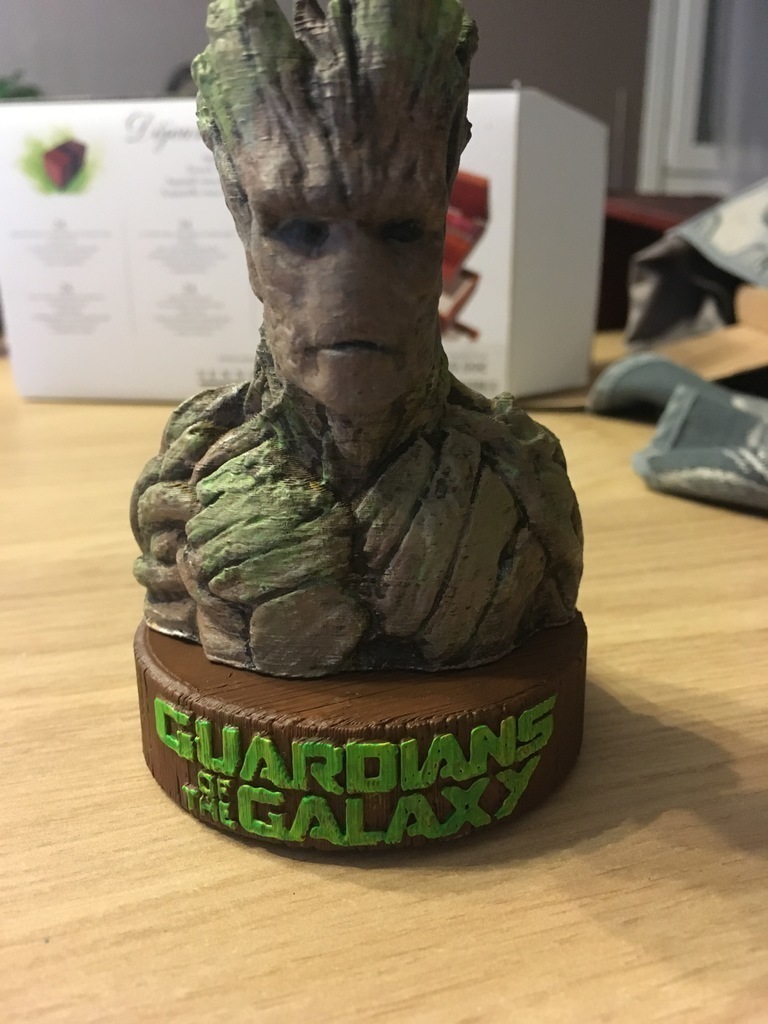 Groot porte bic en filament bois - Mes impressions 3d by Loïc