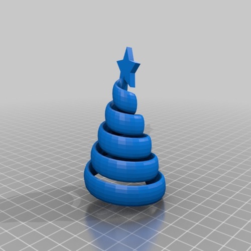 swirl xmas trees smaller 3D Print 14897