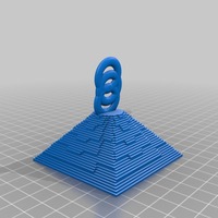 Small minecraft pyramid pendant looks better for the minecraft 3D Printing 14903