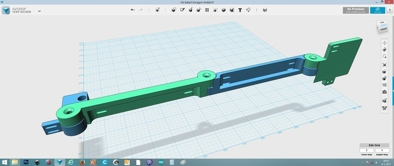 Anet A6 Cable holder X wagon