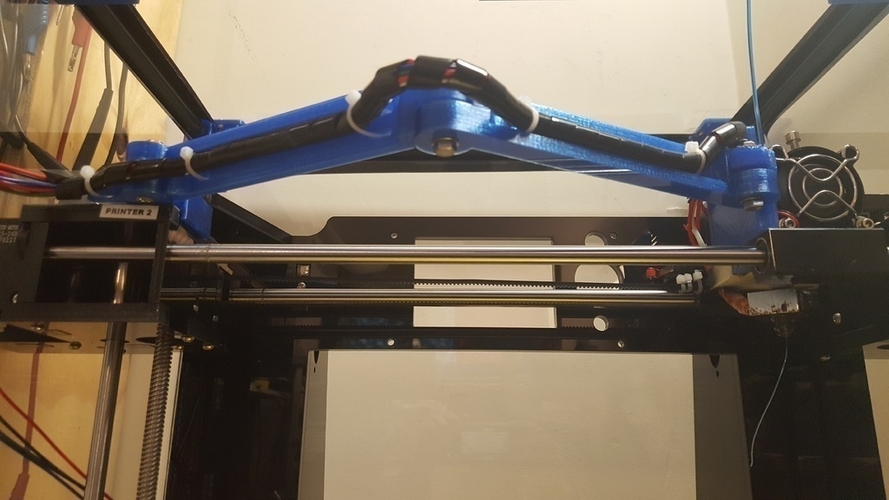 Anet A6 Cable holder X wagon 3D Print 149067