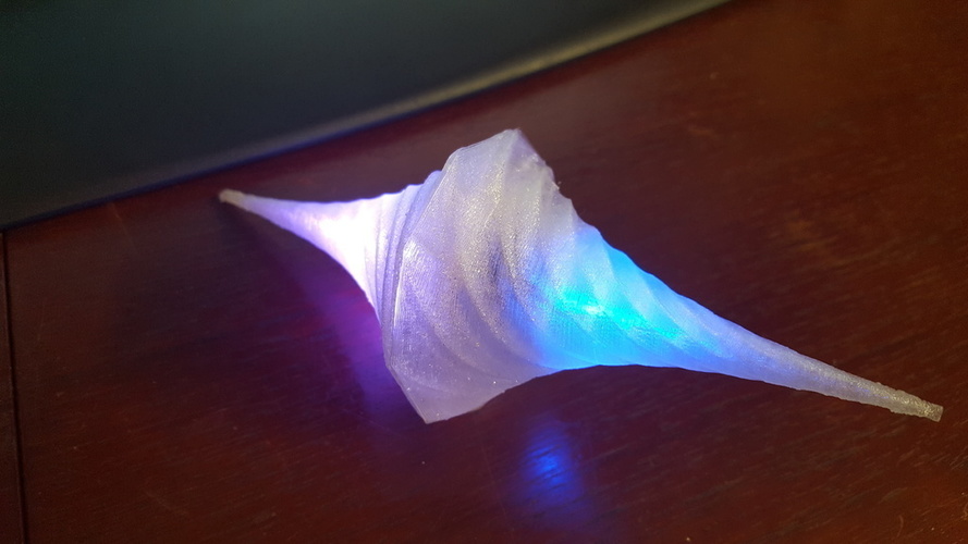 Spiral LED Lamp 3D Print 149084