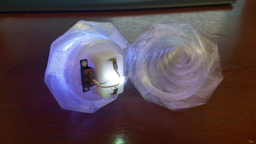 Spiral LED Lamp 3D Print 149086