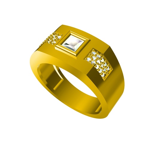 3D Jewelry CAD Model Of Mens Wedding Band 3D Print 149114
