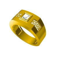 Small 3D Jewelry CAD Model Of Mens Wedding Band 3D Printing 149114