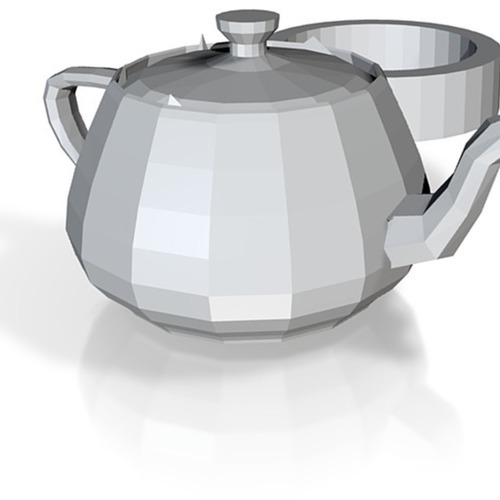 3ds max teapot ring 3D Print 14913