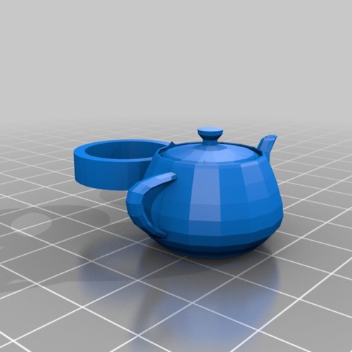 3ds max teapot ring 3D Print 14914