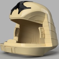 Small  Battlestar Galactica Colonial Viper Pilot Helmet 3D Printing 149185