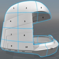  Battlestar Galactica Colonial Viper Pilot Helmet - Thumbnail 3
