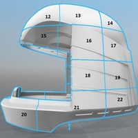  Battlestar Galactica Colonial Viper Pilot Helmet - Thumbnail 4