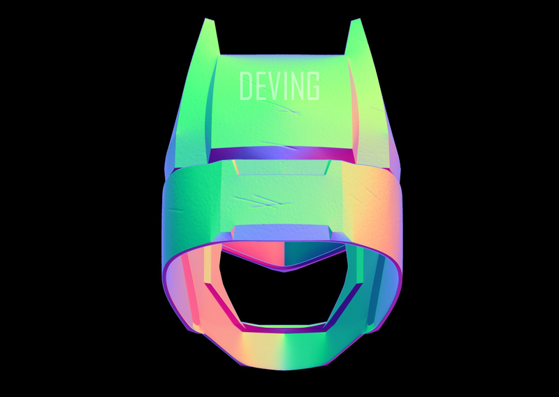 Armored Batman Helmet BvS DOJ