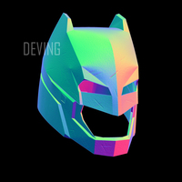 Armored Batman Helmet BvS DOJ - Thumbnail 3